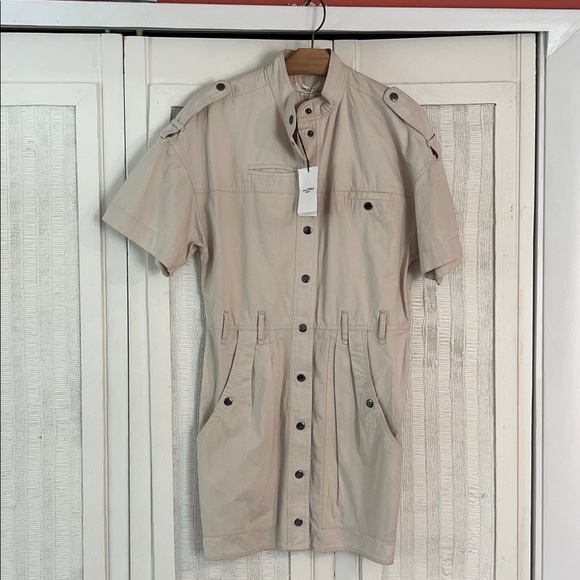Isabel Marant Etoile Cotton Rodwell Safari Dress size 34 (2) - Picture 4 of 8